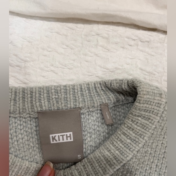Kith cropped women’s knit sweater - light green/blue - Picture 5 of 7